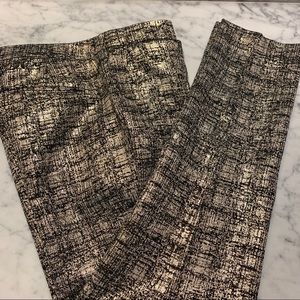 Ankle black and gold pants